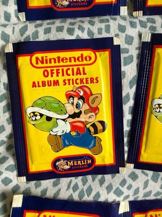 20 Sobres Cromos Super Mario Nintendo 1993 NUEVOS