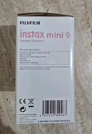 Cámara Instax Mini 9 Rosa Fujifilm