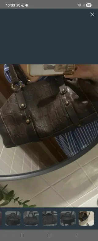 Bolso Carolina Herrera Marrón Oscuro