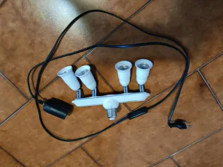 Portalampada 4 attacchi + adattatore