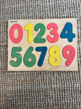 Puzzle Números Madera Abacus