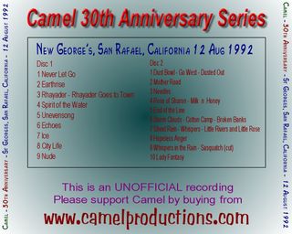 CAMEL. CONCIERTOS NO OFICIALES EN MP3 (BOOTLEGS)