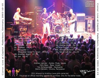 CAMEL. CONCIERTOS NO OFICIALES EN MP3 (BOOTLEGS)