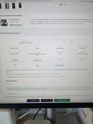 Lenovo ThinkCentre E73 PC sobremesa fiable