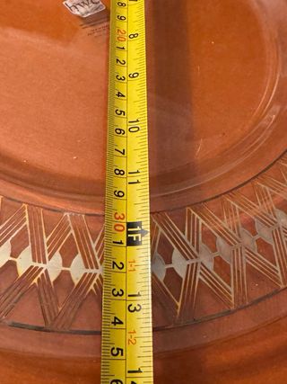 Piatto portata decoro argento