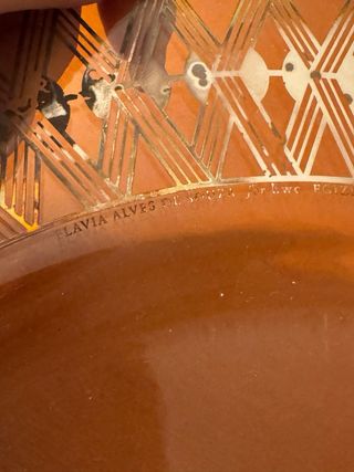 Piatto portata decoro argento