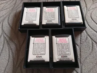 5 Cajas Zippo antiguas Nuevas