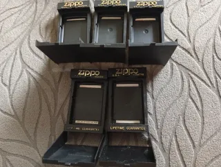 5 Cajas Zippo antiguas Nuevas