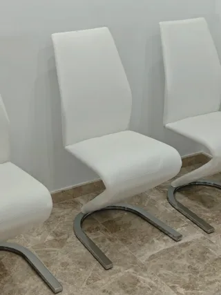 Sillas Comedor Diseño Moderno Piel Metal