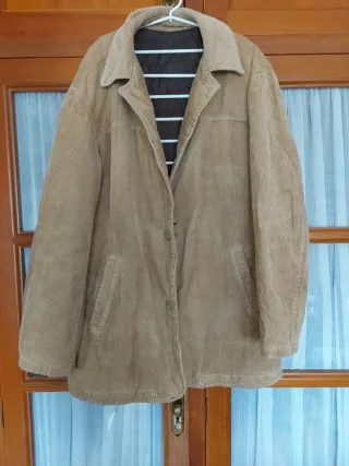 Chaquetón pana beige hombre T.52