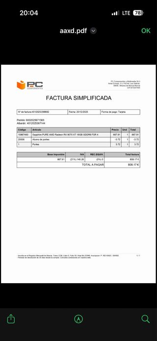 RX 9070 XT Sapphire PURE 16GB