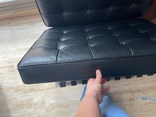 Sillón Diseño estilo Barcelona Negra