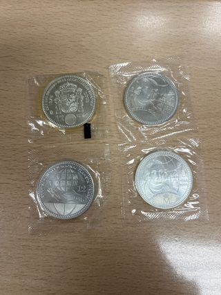 4 Monedas Plata 12 Euros