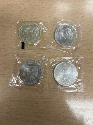 4 Monedas Plata 12 Euros