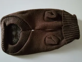 Maglioncino marrone cane piccola taglia, con renna