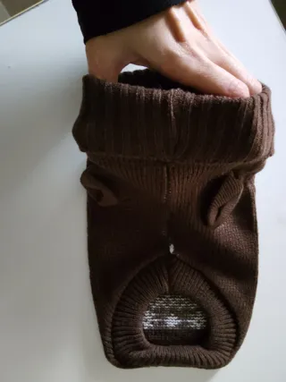 Maglioncino marrone cane piccola taglia, con renna