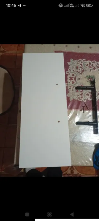 Mensola da parete bianca in legno misura