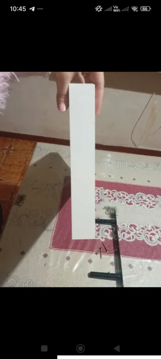 Mensola da parete bianca in legno misura