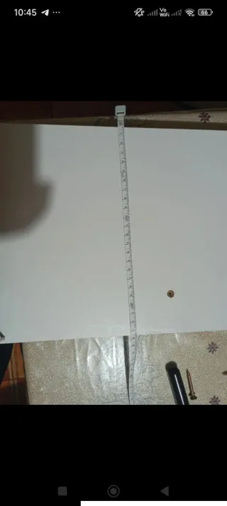 Mensola da parete bianca in legno misura