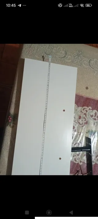 Mensola da parete bianca in legno misura