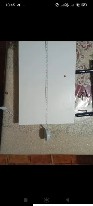 Mensola da parete bianca in legno misura