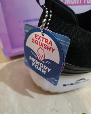 Skechers Air Mujer Negro/Blanco