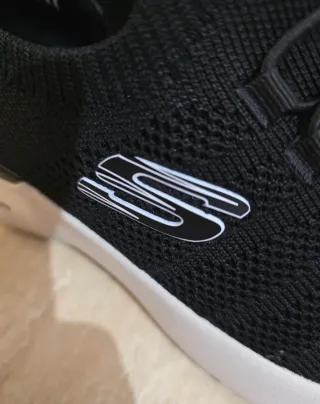 Skechers Air Mujer Negro/Blanco