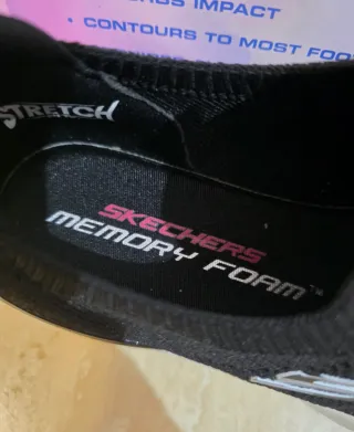 Skechers Air Mujer Negro/Blanco