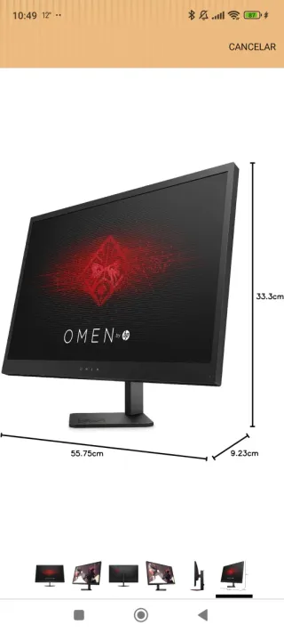 Monitor HP Omen Negro