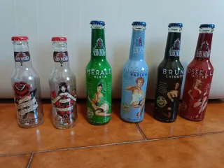 Set 6 Bottiglie Abbondio decorate