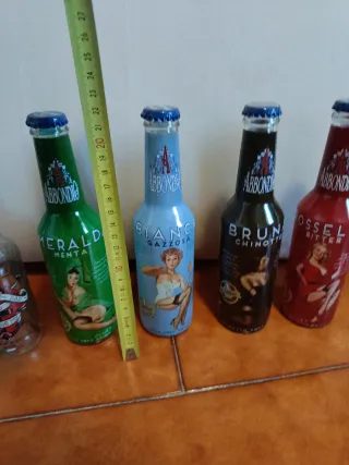 Set 6 Bottiglie Abbondio decorate