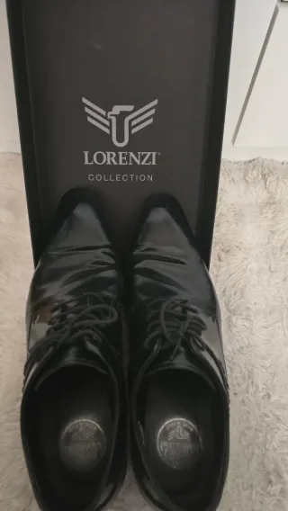 Zapatos de Vestir Lorenzi Charol Negro
