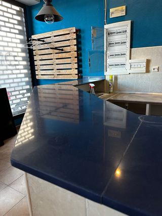 Encimera de mármol azul chollazo