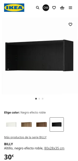 3 Librerie IKEA BILLY / OXBERG Nere