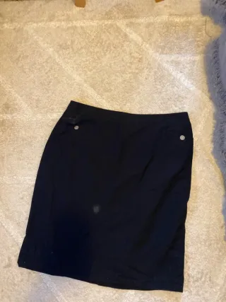 Falda Burberry Negra Vintage