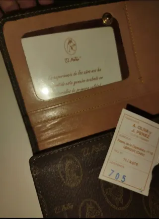 Cartera El Potro Monedero Marrón y Beige