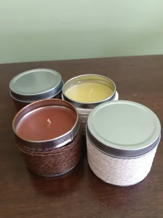 Set 4 Candele Decorative Profumate