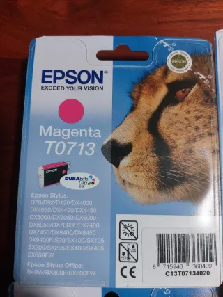 Cartuchos Tinta Epson T0711(2) T0713(3) T0612(1)⁹