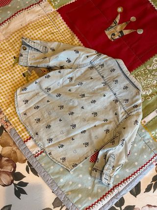 Camisa vaquera Mickey Mouse bebé Zara