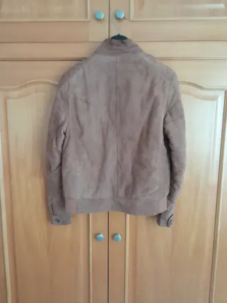 Chaqueta de cuero Isaco marrón