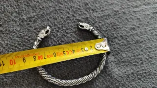 Brazalete grueso de acero Vikingo con Bolsa