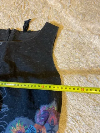 Vestido Desigual gris retro estampado