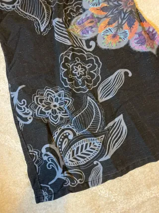 Vestido Desigual gris retro estampado