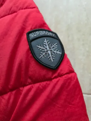Chaqueta Superdry Plumas Mujer Roja