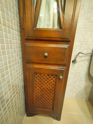 Mueble de baño completo madera y mármol