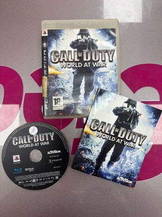 Videojuego PS3 call of duty world at war ps3