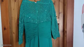 Vestido largo fiesta verde