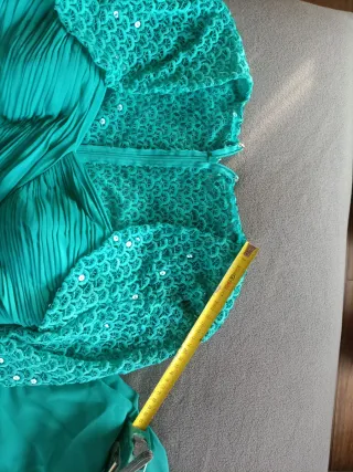 Vestido largo fiesta verde