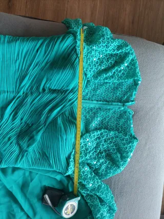 Vestido largo fiesta verde