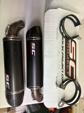 Escape Ducati Monster + portamatrículas